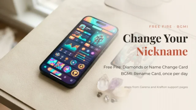 How to Change Your Nickname in Free Fire and BGMI