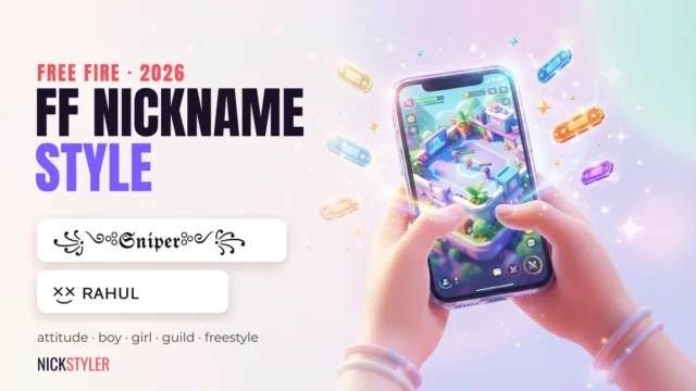 FF Nickname Style: Free Fire Names to Copy (2026)