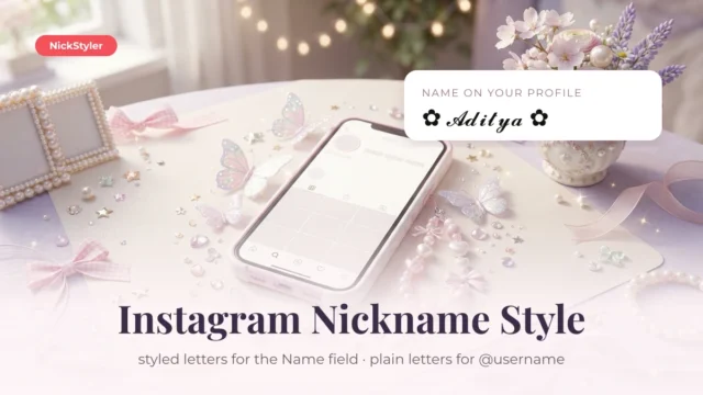 Instagram Nickname Style: Styled Names for Your IG Display Name
