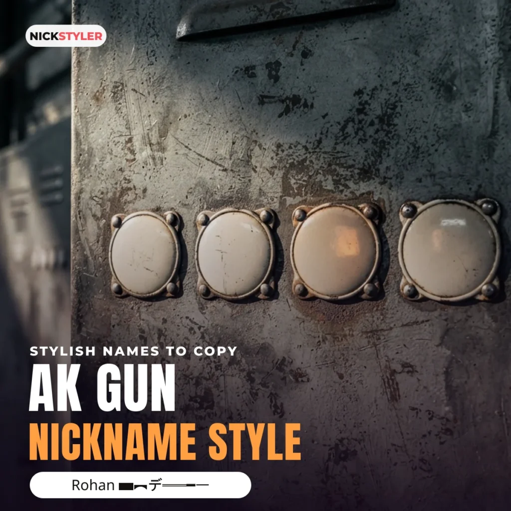 AK gun nickname style: stylish names to copy for Free Fire and Instagram