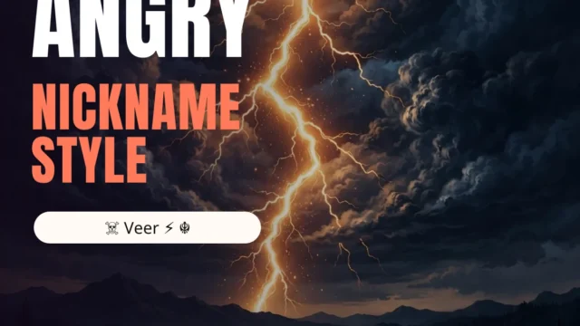 Angry Nickname Style – Stylish Angry Names to Copy