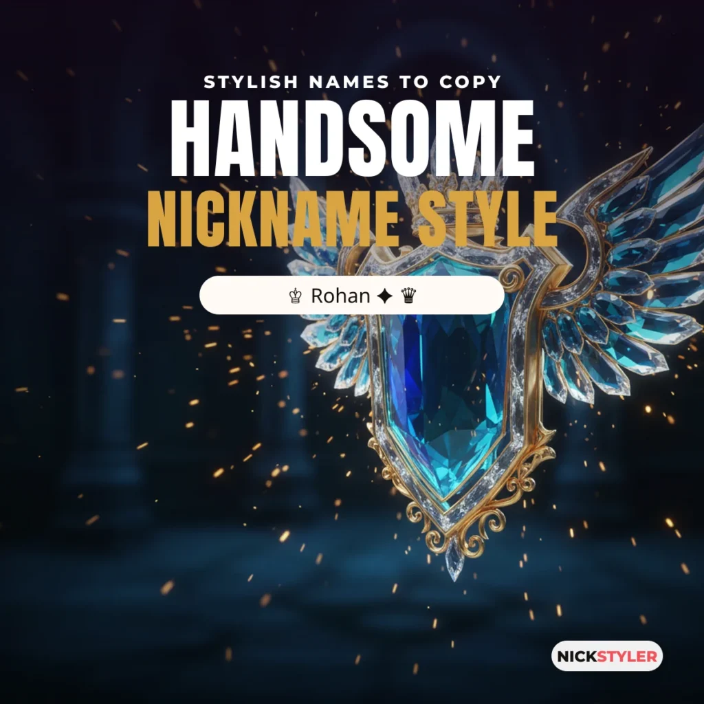 Handsome nickname style: stylish names to copy for Free Fire and Instagram