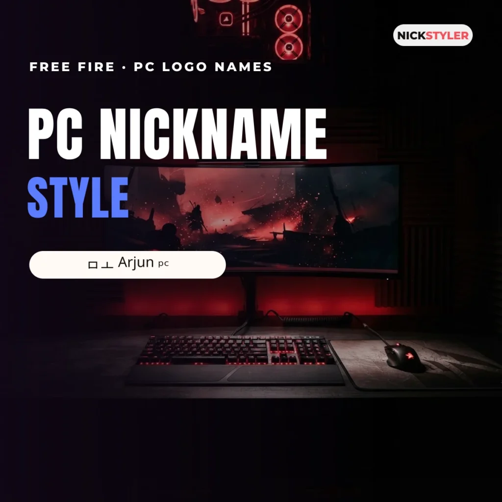 PC nickname style: stylish names to copy for Free Fire and Instagram