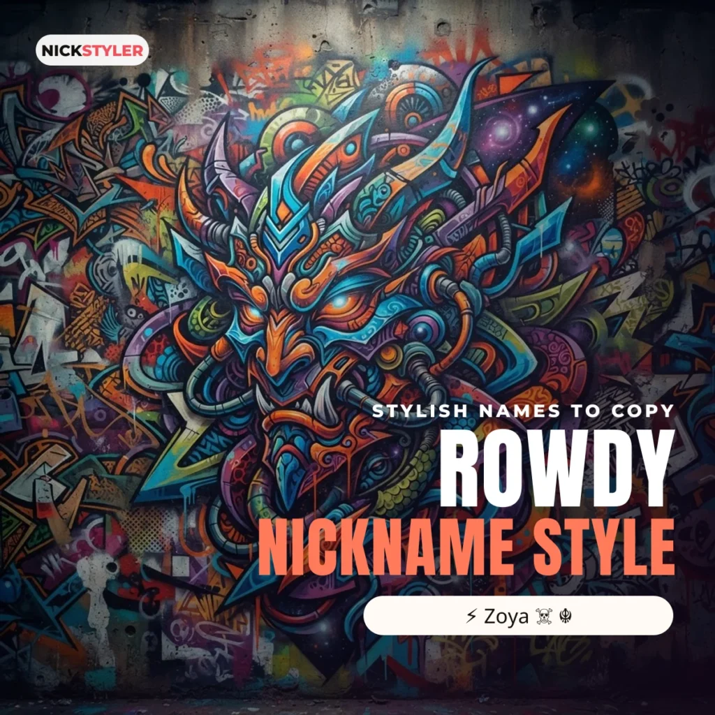 Rowdy nickname style: stylish names to copy for Free Fire and Instagram
